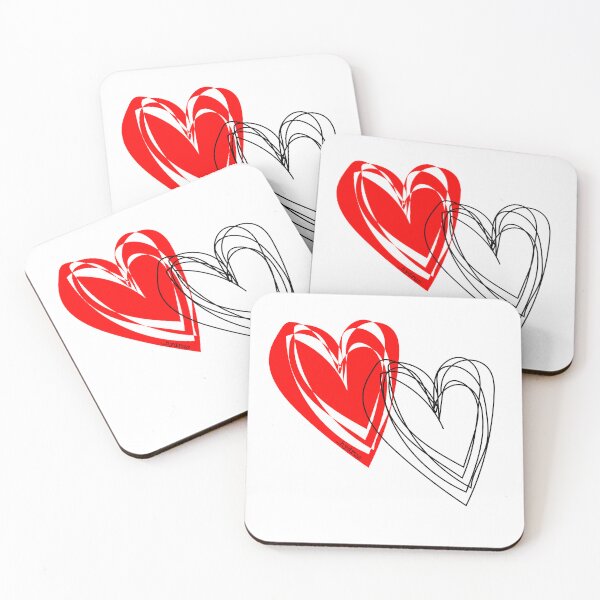 Item preview, Double Line Hearts _hydrus © designed and sold by hydruspoetry.