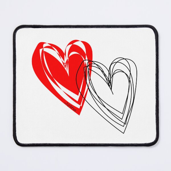 Item preview, Double Line Hearts _hydrus © designed and sold by hydruspoetry.