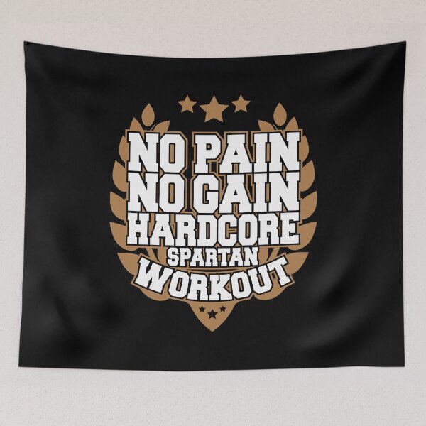 Item preview, No pain No gain, Hardcore spartan workout designed and sold by dupabyte.