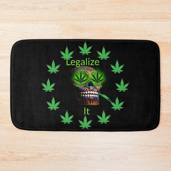 Item preview, Legalize It, Weed Marijuana Skull Smoking. designed and sold by BestDesignbySof.