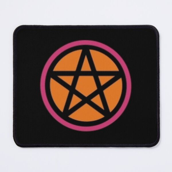 Item preview, Orange pentacle designed and sold by Wavytarot.