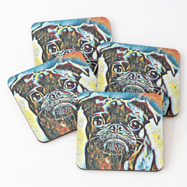 Item preview, Pop Art Portrait Puppy Pug Life Art designed and sold by TheWildFlix.