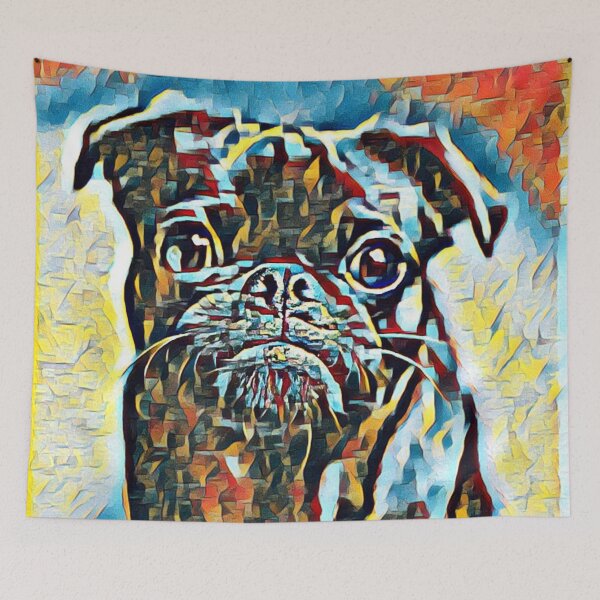 Item preview, Pop Art Portrait Puppy Pug Life Art designed and sold by TheWildFlix.