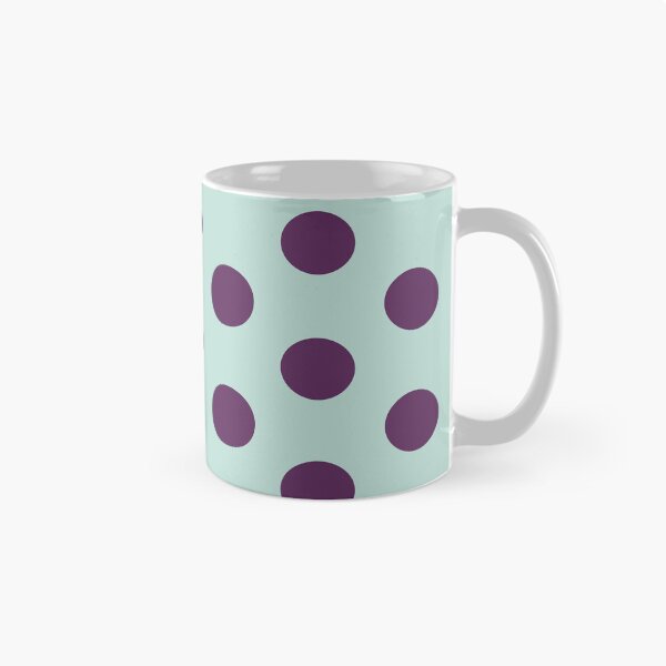 Item preview, Large AUBERGINE PURPLE and MINT GREEN POLKA DOTS  designed and sold by RachelMacht.