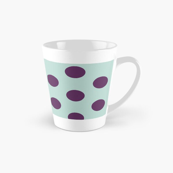 Item preview, Large AUBERGINE PURPLE and MINT GREEN POLKA DOTS  designed and sold by RachelMacht.