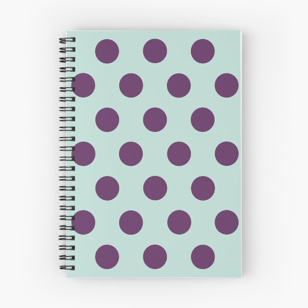 Item preview, Large AUBERGINE PURPLE and MINT GREEN POLKA DOTS  designed and sold by RachelMacht.
