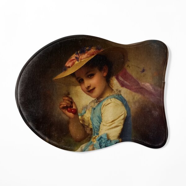 The Cherry Girl by Adolphe Piot Classical Fine Art Reproduction Cat Mat