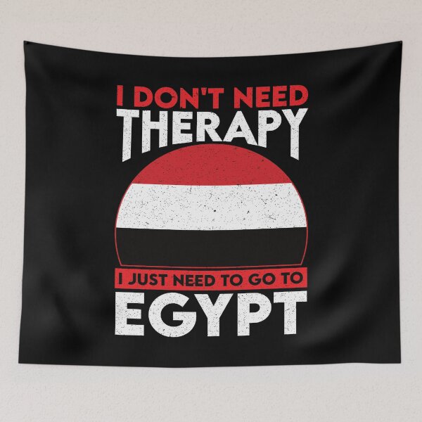 Item preview, I Don't Need Therapy I Just Need To Go To Egypt: Egypt Pride Home Calling - Vintage Flag Egyptian designed and sold by Adexyl.