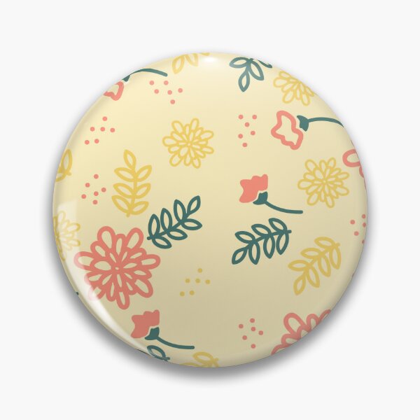 Item preview, Yellow & Coral Flower Pattern designed and sold by moxsto.