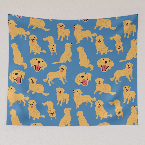 Item preview, Golden Retriever - Royal Caribe Blue designed and sold by frankyou.