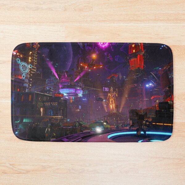 Item preview, City skyline futuristic Cyber CITY punk cyberpunk dark designed and sold by FractiousTank.
