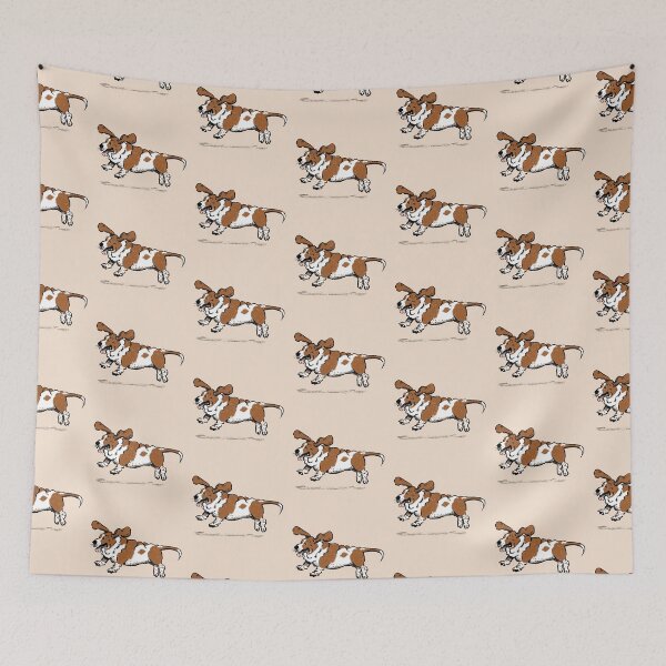 Item preview, Basset in Flight designed and sold by Christine Philbrick.
