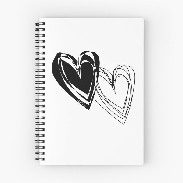 Item preview, Double Line Hearts _hydrus © designed and sold by hydruspoetry.
