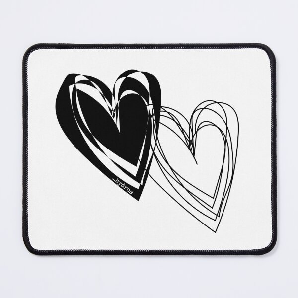 Item preview, Double Line Hearts _hydrus © designed and sold by hydruspoetry.
