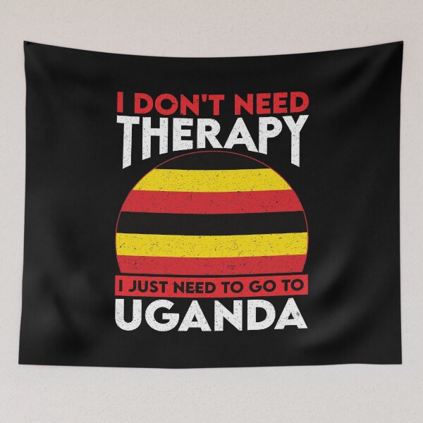 Item preview, I Don't Need Therapy I Just Need To Go To Uganda: Uganda Pride Home Calling - Vintage Flag Uganda designed and sold by Adexyl.