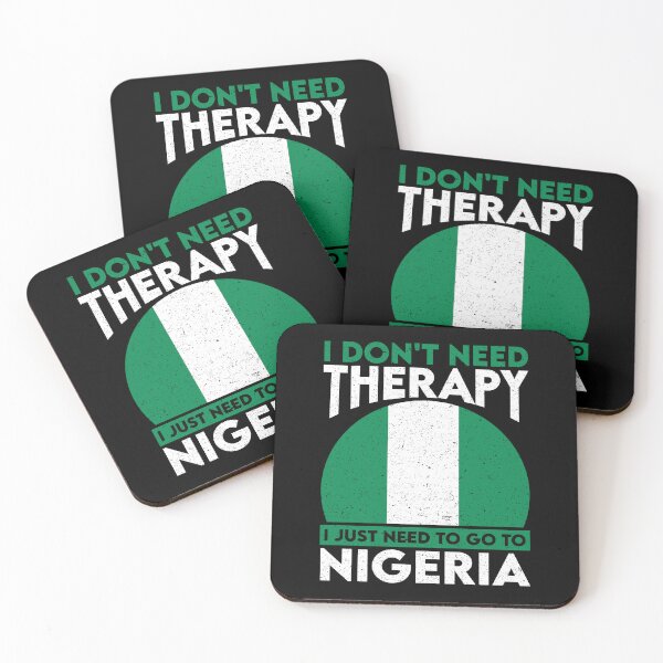 Item preview, I Don't Need Therapy I Just Need To Go To Nigeria: Nigeria Pride Home Calling - Vintage Flag Nigerian designed and sold by Adexyl.