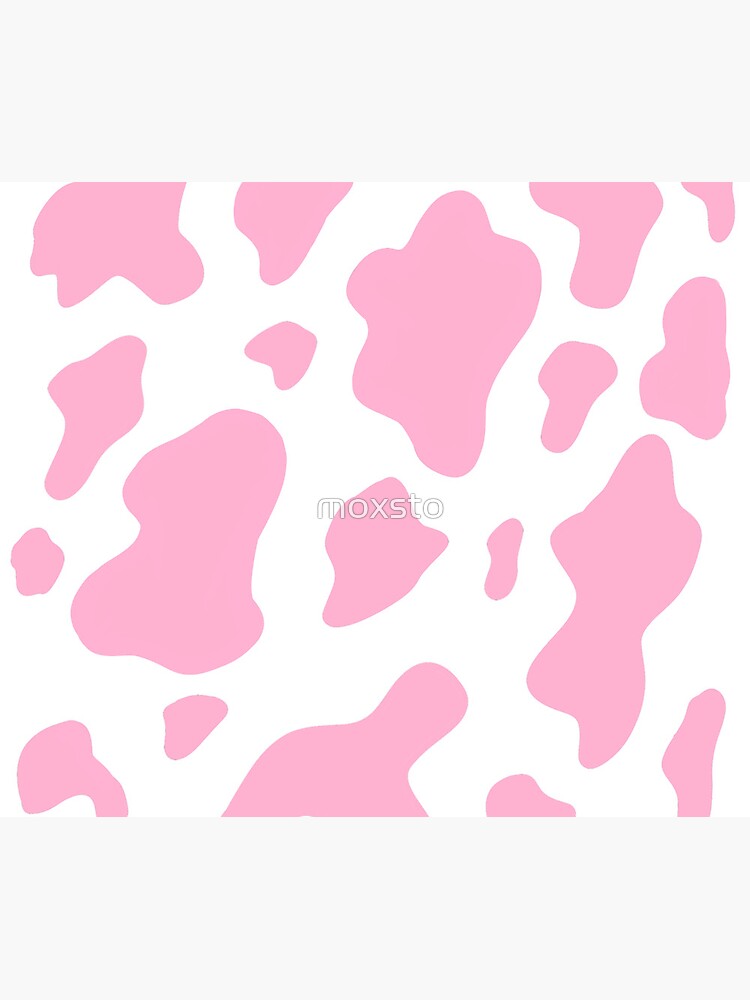 Pink Cow Pattern Peel and Stick Wallpaper Sample - 19′′x19′′, PVC-Free