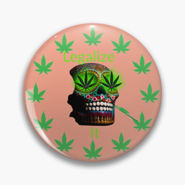 Item preview, Legalize it, Weed Marijuana Skull Smoking. designed and sold by BestDesignbySof.