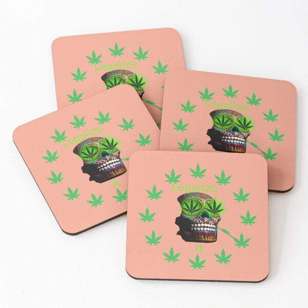 Item preview, Legalize it, Weed Marijuana Skull Smoking. designed and sold by BestDesignbySof.