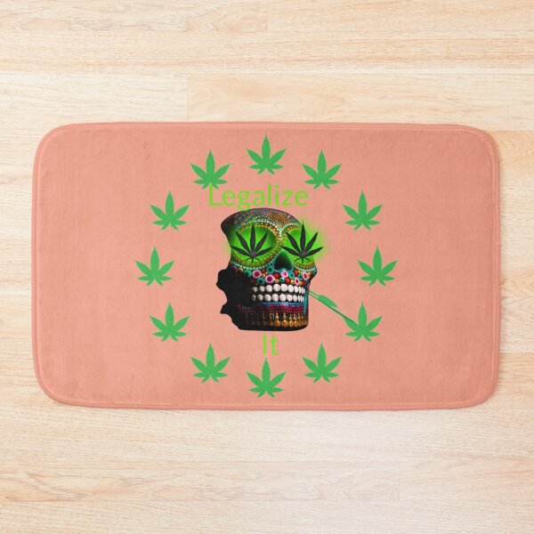 Item preview, Legalize it, Weed Marijuana Skull Smoking. designed and sold by BestDesignbySof.