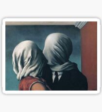 Les Amants by René Magritte Sticker