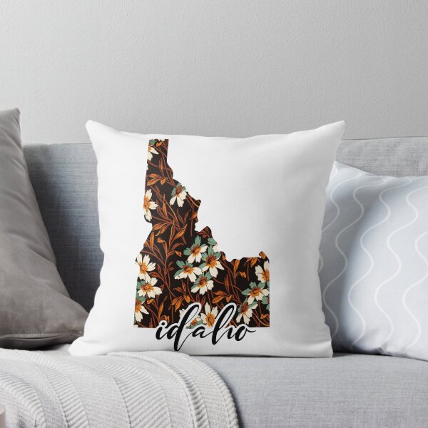 Item preview, Floral Map of USA States Idaho - Map of Idaho designed and sold by AmethystMurad.