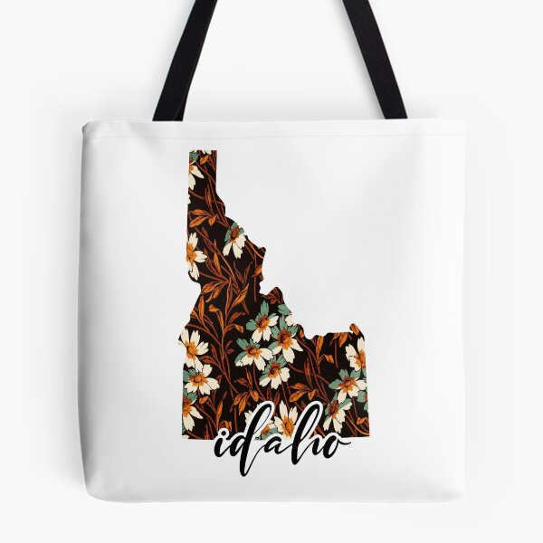 Item preview, Floral Map of USA States Idaho - Map of Idaho designed and sold by AmethystMurad.