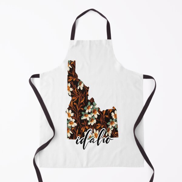 Item preview, Floral Map of USA States Idaho - Map of Idaho designed and sold by AmethystMurad.
