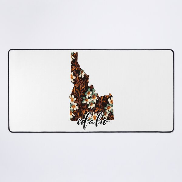 Item preview, Floral Map of USA States Idaho - Map of Idaho designed and sold by AmethystMurad.