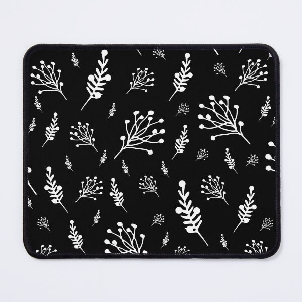 Item preview, Black and white floral pattern flower seamless pattern designed and sold by TamGustam.