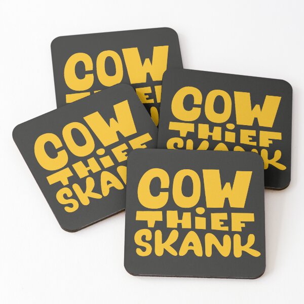 Item preview, Cow thief skank - dub reggae anthem, typography designed and sold by Boogosh.