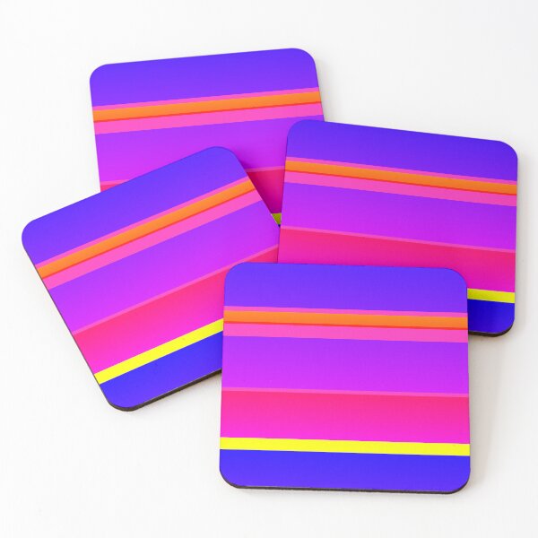 Item preview, Blue violet and pink horizontal striped designed and sold by lausn.