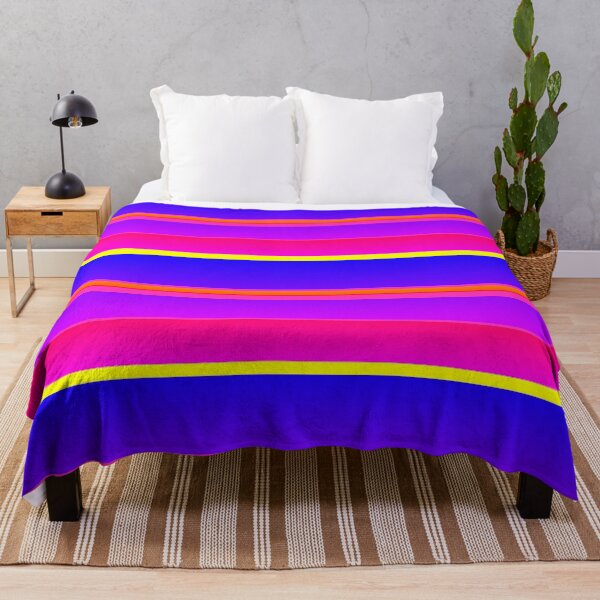 Item preview, Blue violet and pink horizontal striped designed and sold by lausn.
