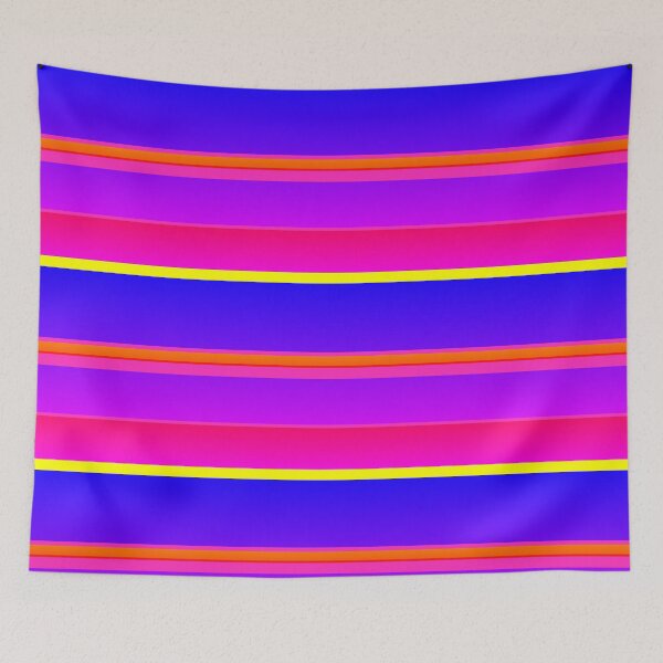 Item preview, Blue violet and pink horizontal striped designed and sold by lausn.