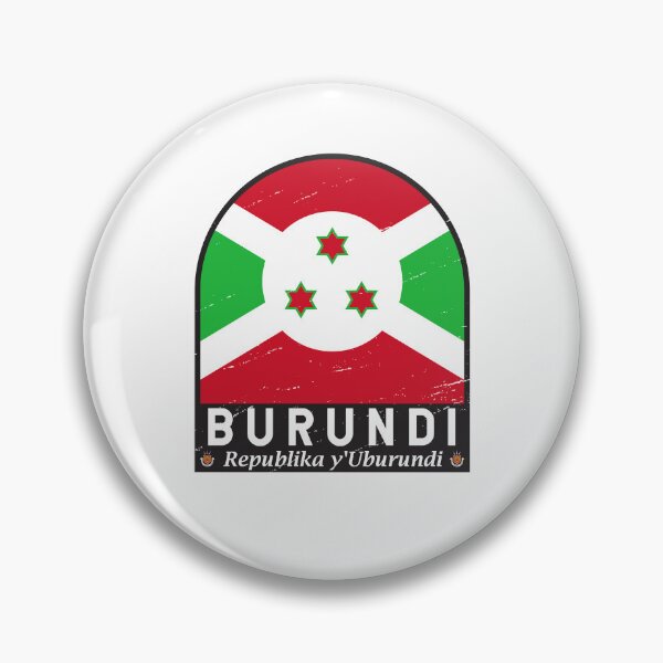Item preview, Burundi Flag Emblem Distressed Vintage designed and sold by KrisSidDesigns.