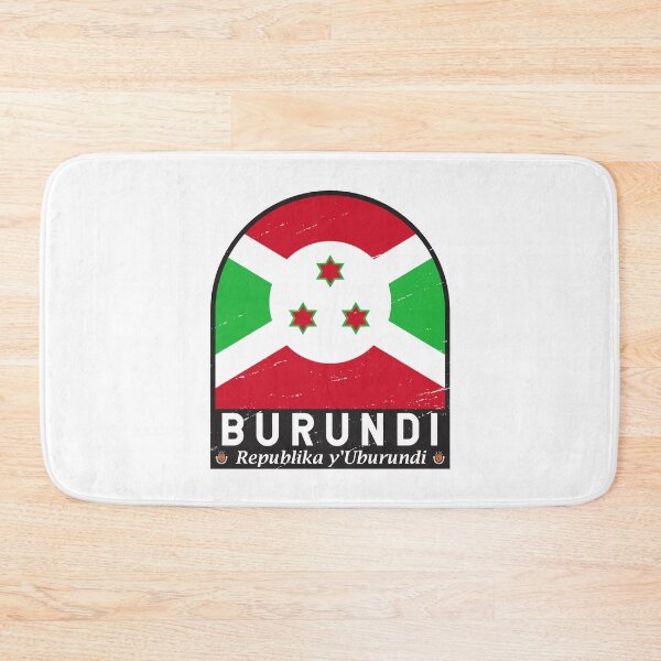 Item preview, Burundi Flag Emblem Distressed Vintage designed and sold by KrisSidDesigns.