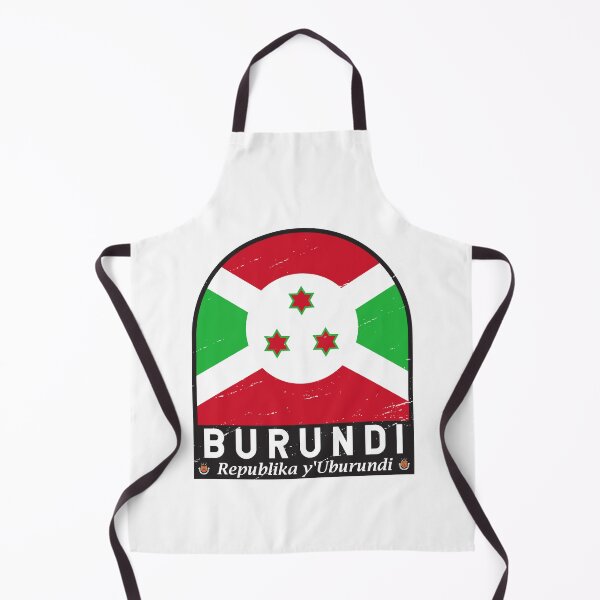 Item preview, Burundi Flag Emblem Distressed Vintage designed and sold by KrisSidDesigns.