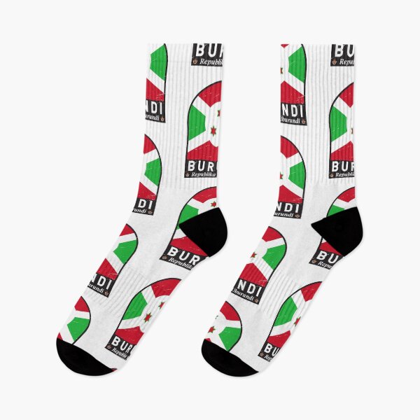 Item preview, Burundi Flag Emblem Distressed Vintage designed and sold by KrisSidDesigns.