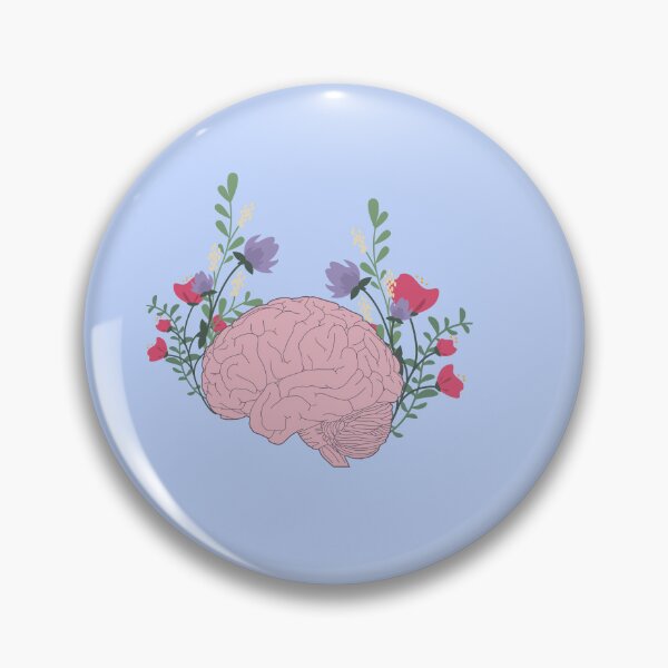 Item preview, Human brain with flowers  designed and sold by Preslava Genova.