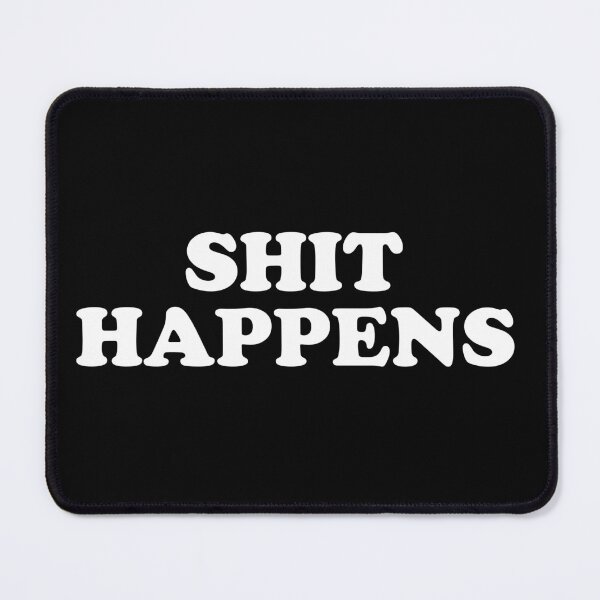Item preview, Shit Happens Bumper designed and sold by purelineart.
