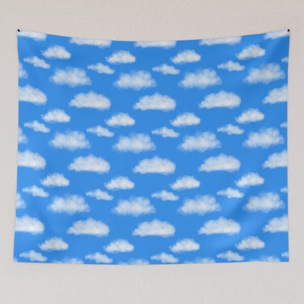 Item preview, Poofy Clouds in Blue Sky | Pet Bandana designed and sold by CheriesArt.
