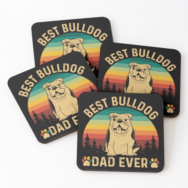 Item preview, Best bulldog dad ever designed and sold by UnicornFlamingo.
