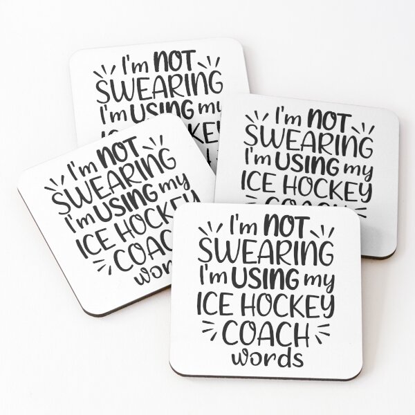 Item preview, I'm not swearing I'm using my ice hockey coach words designed and sold by TheGreenGoat.