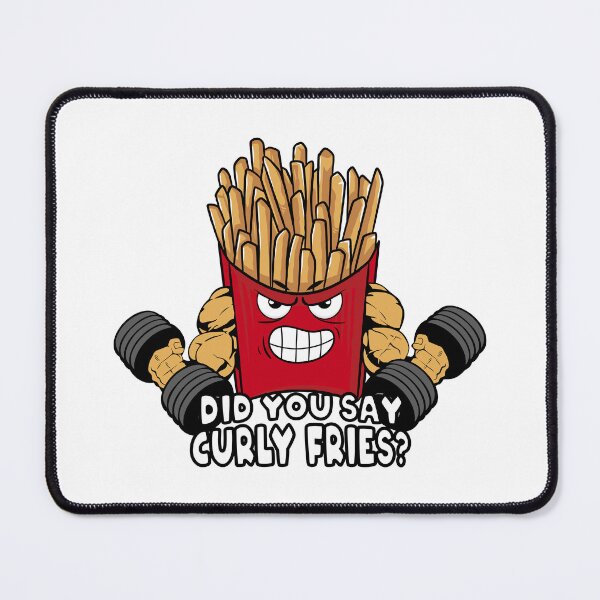 Item preview, Swole Muscle Curly Fries - Bodybuilding, Strongman, Powerlifting, Weightlifting, Fitness designed and sold by BarbellProject.
