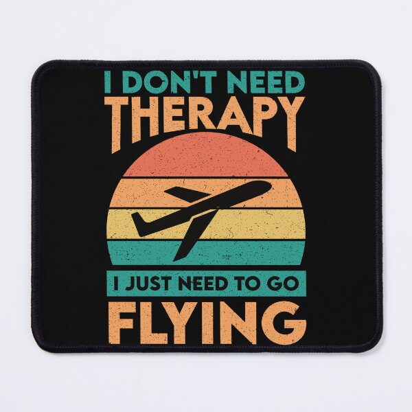 Artikelvorschau, Ich brauche keine Therapie, ich muss nur fliegen: Retro-Flugzeugliebhaber - Pilot Aviator entworfen und verkauft von Adexyl.