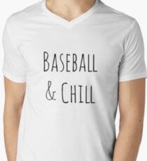 Baseball and Chill V-Neck T-Shirt