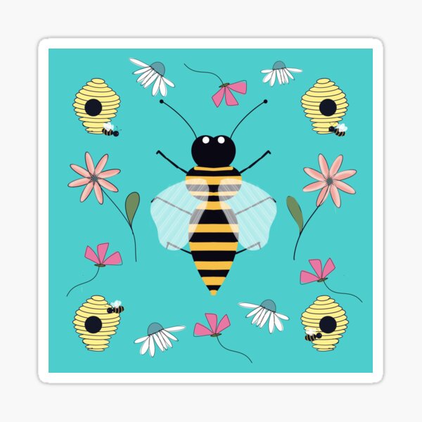 Bee Happy Sticker