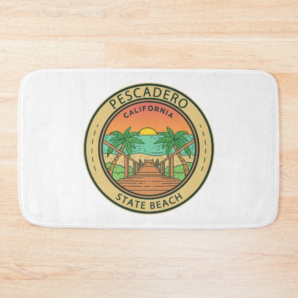 Item preview, Pescadero State Beach California Circle Badge designed and sold by KrisSidDesigns.