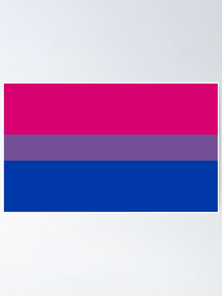 Bisexual Pride Flag Bi Pride Poster For Sale By Peytonsawyer Redbubble