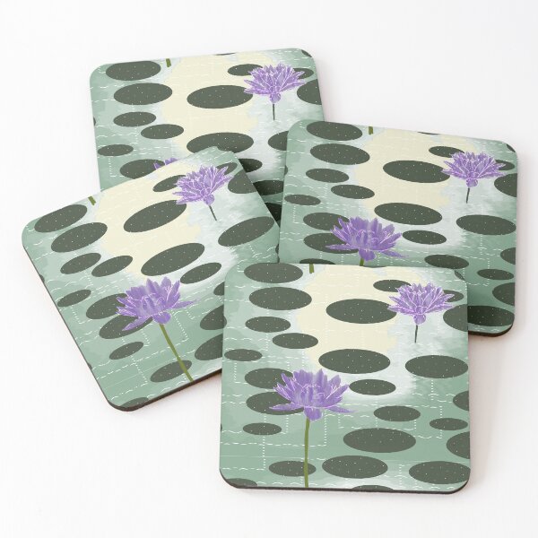 Item preview, Waterlillies pattern by moonlight designed and sold by Eejee-SK.
